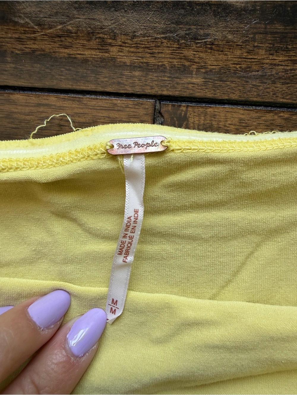 Free People Onda Drop-Waist Yellow Tube Mini Dress - Picture 5 of 8